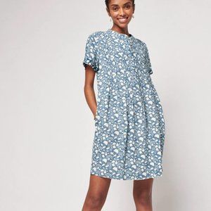 Gemina Dress Indigo Floral - size L - BRAND NEW WITH TAGS